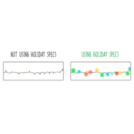 GSM Brands Christmas 3D Glasses - Holiday Specs Transform Lights into Magical Snowflake Image (10 Pack)