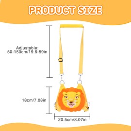COWANIEE Toddler Reins, Anti-Lost Adjustable Baby Reins, Toddler Harness for Walking 1-3 Years for Girls and Boys (Orange)