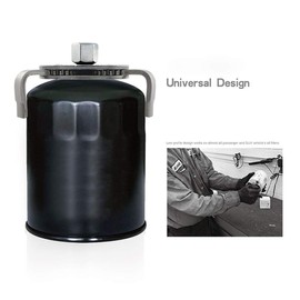 Universal Oil Filter Wrench 3 Jaw Adjustable Oil Filter Removal Tool, 2 Way Oil Filter Wrench for Removing Oil Filters from Diameters 2-1/2'' to 4-9/16'' Inches