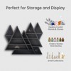 Triangle Mountain Crystal Shelf Display for Wall, Rock Gem Healing