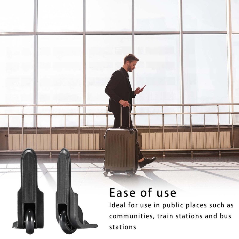 LNGJIN 2 Pairs of Hard Shell Suitcase Wheels, Suitcase Wheels