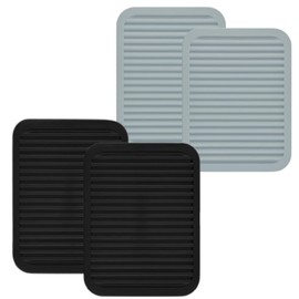 Silicone Trivet Mats - 9x12 in. Your Large Hot Pads Heat Resistance 572° - Pot Holder, Dish Drying Mats, Silicone Mats for The Kitchen Counter Pack of 4