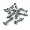 Pack of 10 carriage bolts M5 x 60 round head