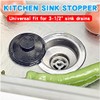 RQYEKDO Kitchen Sink Stopper, 1 Pack 3-1/2" Universal Sink Cover