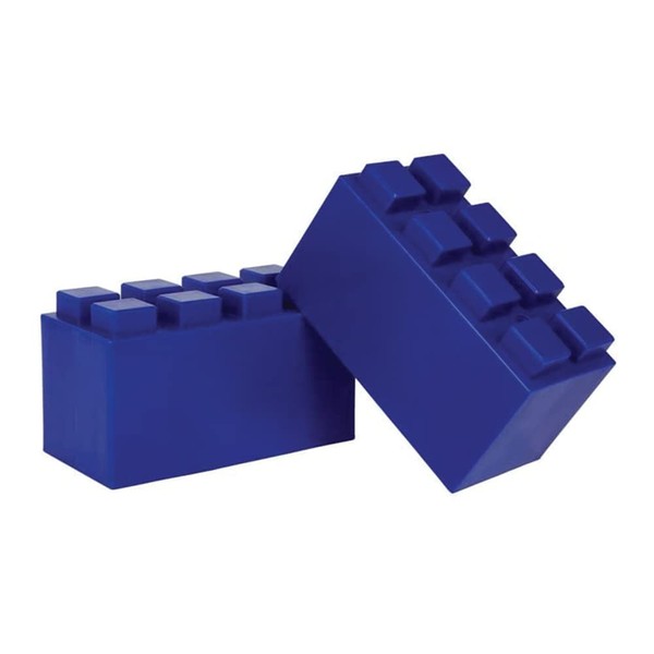 EverBlock 12” x 6” Full Size Plastic Modular Bulk Pack | 18 Piece Pack | Giant Building Blocks | Easy to Connect & Reuse | Indoor & Outdoor Use | Build Displays & Structures | Blue