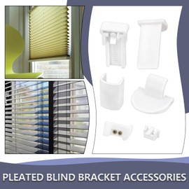 Create idea 2Sets Pleated Blind Replacement Set Clamp Support Pleated Suitable for Adjustment and Replacement of Pleated Blind Brackets