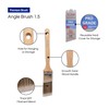 Pro Grade - Paint Brushes - 12Ea 1.5" Angle Brushes