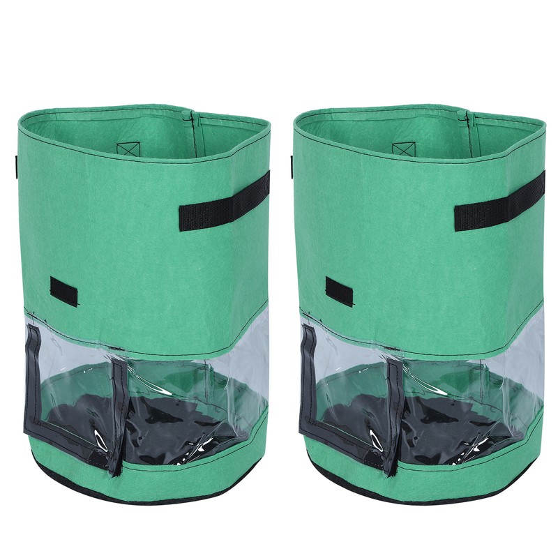 2PCS 10 Gallon Potato Plant Grow Bag Breathable Non Woven