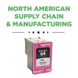 Clover Remanufactured Ink Cartridge Replacement for HP 64 (N9J89AN) | Tri-Color