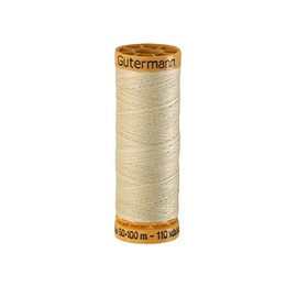 Gutermann Natural Cotton Thread, 100m/109 yd, Light Cream