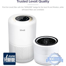 LEVOIT Core 200S Filtro de Repuesto para purificador de Aire, Filtro 3 en 1, carbón Activado de Alta eficiencia, núcleo 200S-RF, Blanco