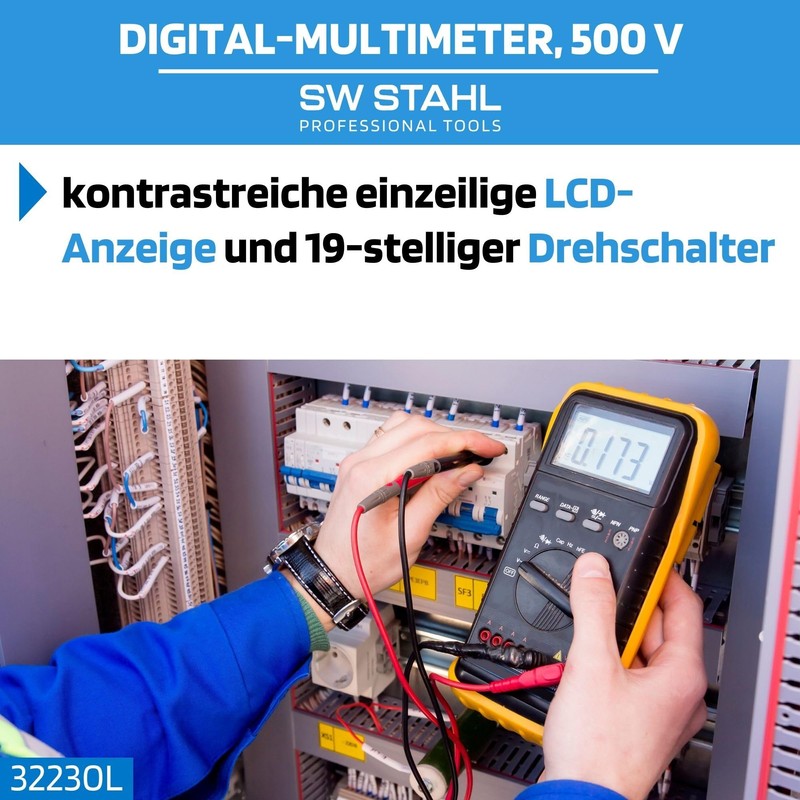 SW-Stahl Multimeter, Digital, 32230L