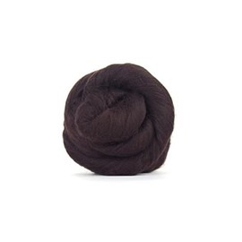 Dark Brown Merino Wool Roving/Tops - 50g. Yarn Great for Wet Felting/Needle Felting, and Hand Spinning Craft Projects.