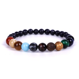 Universal bracelets, 9 Planets bracelet pluto solar system wristband for boys girls kids teenager