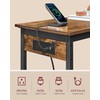 VASAGLE Bar Table, Narrow Long Kitchen Dining Table with Charging