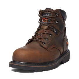 Timberland PRO Men's Pitboss 6" Steel-Toe Boot, Brown , 10.5 EE - Wide