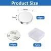 VZU 50pcs Mini Magnets 10 x 2 mm with Storage