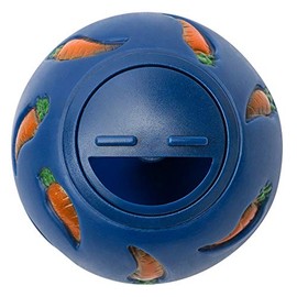 Niteangel Treat Ball, Snack Ball for Small Animals (Small, Blue)