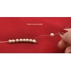 Bead Buddy 0.6mm Natural White Silk Cord Thread with Attached