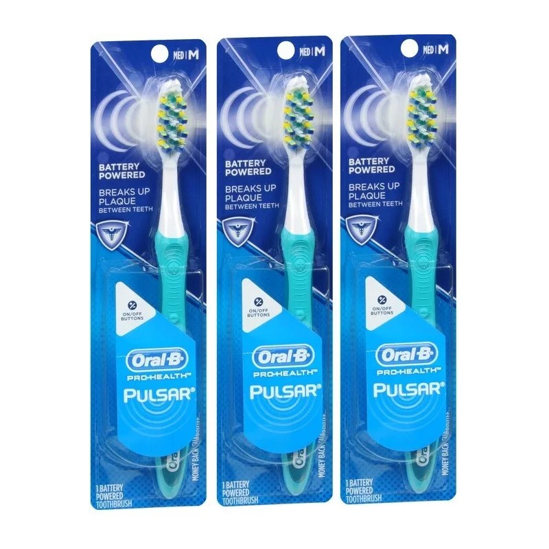 Oral-B Oral B Pulsar 40 Battery Medium Toothbrush(3 Pack)