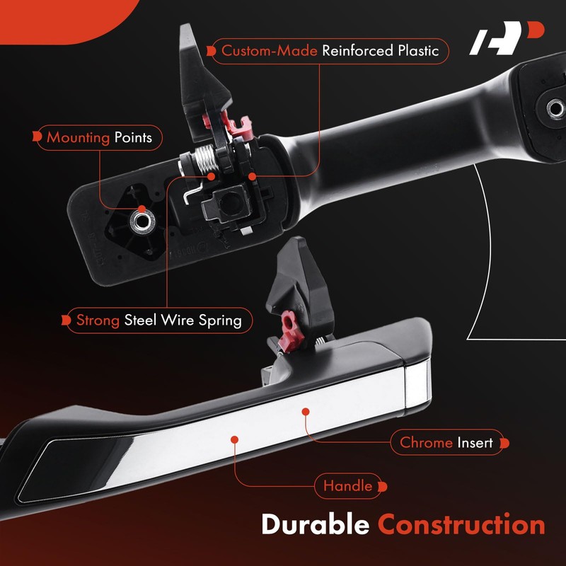 A-Premium Rear Left Driver Side Exterior Door Handle Compatible with