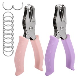 SPEEDWOX Hole Punch, 1 Hole Punch, Metal Hole Plier, Metal Paper, Handheld, Round Shape, 0.1 inch (3 mm), 0.2 inch (6 mm), Handmade, Single, Office Supplies, Office Supplies, Loose Leaf DIY Tools