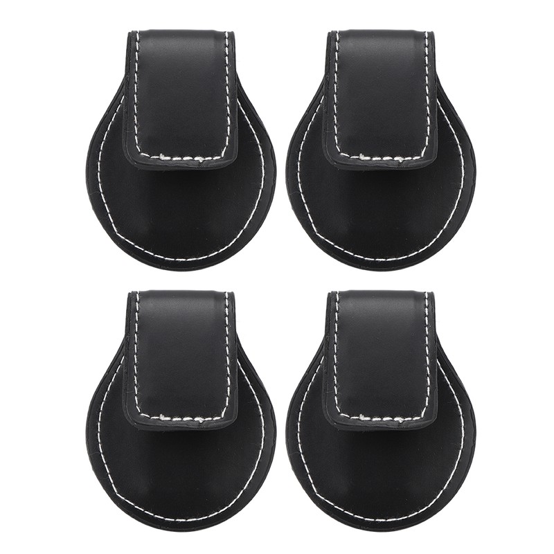 4PCS PU Leather Portable Compact Accurate Size Billiard Chalk Clip