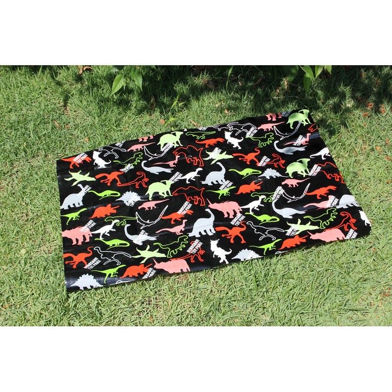 Asahi Koyo Leisure Sheet, Dinosaur Pattern, S, 23.6 x 35.4