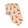 JKJOJIA Fox Cartoon Cute Ties For Men Novelty Funny Neckties