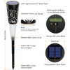 4PCS Solar Powered Operated Outdoor Lawn Lamp Hollow-out Design Sensitive