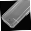 GRIRIW 3pcs Transparent Razor Storage Box Plastic Travel Case for