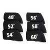Golf Club Wedge Head Covers 6 Piece Set 48, 52,