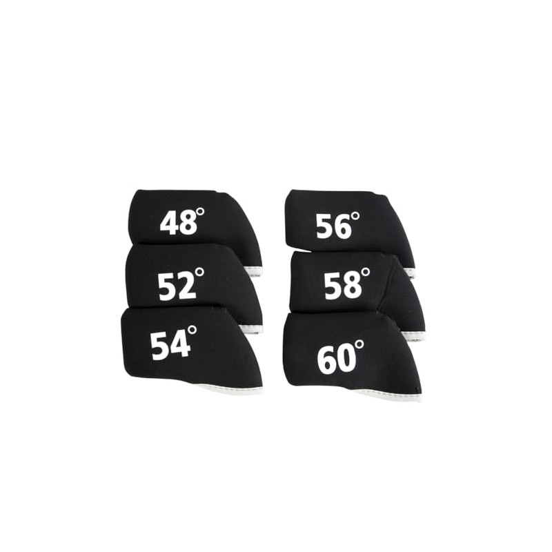 Golf Club Wedge Head Covers 6 Piece Set 48, 52,