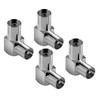 POPPSTAR 4 x Antenna Angle Adaptor (90 Degree Angled) (IEC