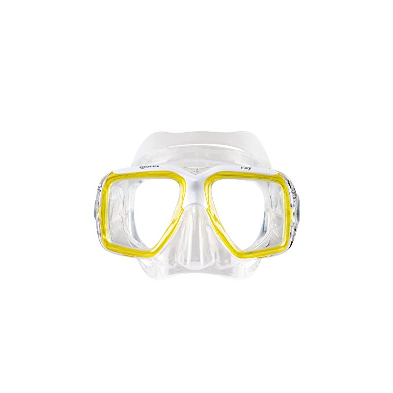 Maske Mares Ray, Maske Erwachsene - Unisex, Gelb Trasparent/Trasparent