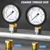 MEANLIN MEASURE 0~100Psi Stainless Steel 1/4" NPT 2.5" FACE DIAL