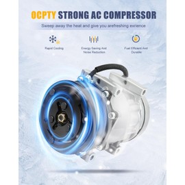 OCPTY AC Compressor for 1991-2018 for Freightliner FL70 for M2 106 for Sprinter 2500 3500 2.1L 3.0L 3.9L 4.3L 5.9L 6.0L 6.4L 7.2L 8.3L 12.8L 204818 509594 794709 ABPN83304003 ABPN83304123
