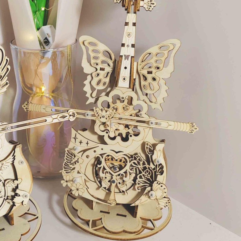 Music Box 3D Puzzles - Wooden 3D Jigsaw Music Box