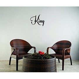 King Queen Fairy Tale Castle Prince Princess Girls Love Beautiful Crown Prince Unicorns Royalty Sweet Dreams Decorating Holiday Gift Ideas Girl Boy Bedroom Wall Decal Sticker - Size: 10 Inch x 22 Inch