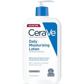 CeraVe, una loción hidratante para uso diario. | Hyaluronic Acid, Lotion For Dry Skin, Skin Barrier Repair, Ceramide Moisturizer, For Men and Women, F