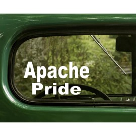 Oracal 2 APACHE PRIDE STICKERs Native American Decal for Car Truck Laptop Window Bumper
