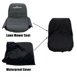 Lawn Mower Seat Cover & Waterproof Cover Kit Fits for Riding Lawn Mower,Medium