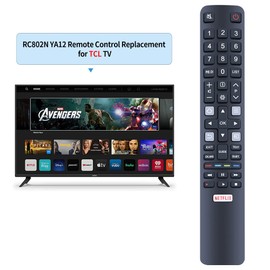 GOUYESHO RC802N Replacement Remote Control Compatible with TCL Thomson TV RC802N YA12 55EP680 U49P6046 U70C7026 55X2US 65X4US 43P20US 60P20US TV Remote Control