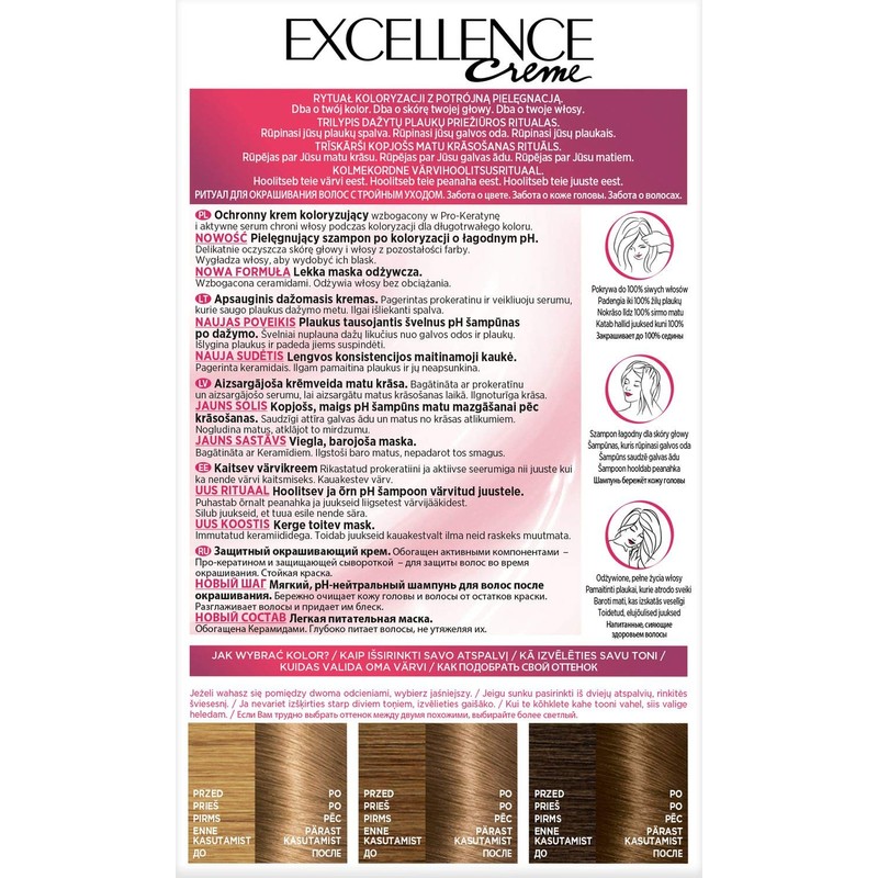 L'Oréal Paris Excellence Hair Colour, 7, Blonde