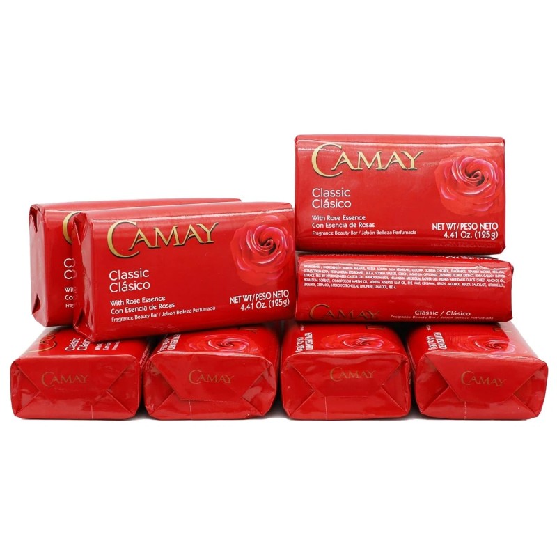 Camay Classic Bar Soap Rose Essence 8-Pack of 4.41 Oz
