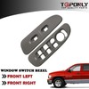 TQPONLY Door Window Switch Bezel,Front Driver and Passenger Side Compatible