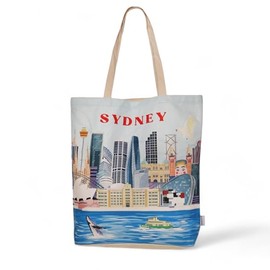 Shopping Tote, Polyester & Cotton, 45 x 45 x 10 cm, Italian Design (Gday Sydney)