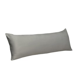 evoLive 100% Bamboo Rayon Material Cooling Breathable Body Pillow Cover/Pillowcases 21x54 inches with Hidden Zipper Closure (Grey, 21“X54“ Body Pillow Cover)