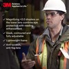 3M Safety Glasses with Readers, BX, +2.0, ANSI Z87, Anti-Fog