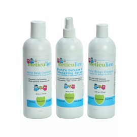 Meticulice Natural Head lice Prevention Shampoo, Cond. & Repel Spray Mango & Peppermint Scent 8oz